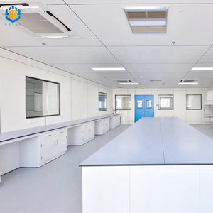 Tavolo da Laboratorio per Industria Farmaceutica, Arredamento da Laboratorio con Piano in Resina Fenolica, Mobili da Laboratorio Scolastico Approvati - Product Image 6