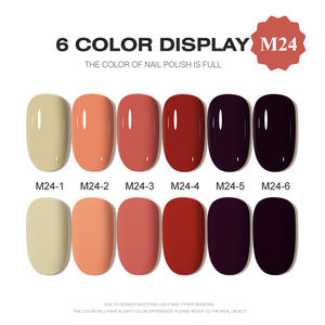 AILANUO logotipo personalizado venta al por mayor UV Gel esmalte conjunto 6 colores resina orgánica Nail Art Soak-off luz Color LED lámpara fuente DIY - Product Image 2