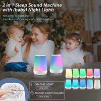 IBN personnalisé bruit blanc lumière rouge triste lumière émotionnelle bruit blanc dispositif d'aide au sommeil bébé berceuse veilleuse haut-parleur maison Portable