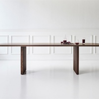 Ensemble de tables modernes de luxe personnalisables, meubles de salle à manger, table à manger extensible en bois
