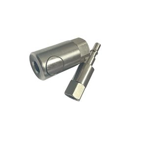 Acoplador de desconexión de liberación rápida de accesorio de aire hidráulico de acero inoxidable con rosca hembra/macho tipo <span class=keywords><strong>RBE</strong></span> francés - Product Image 5