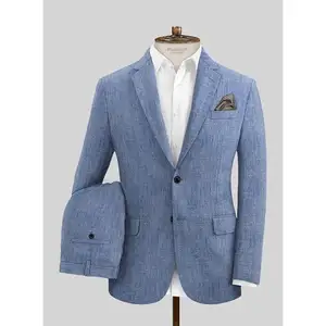 Mtm Custom Estilo Italiano Meia Lona Terno Casual Bespoke Ternos dos homens Nápoles Linho Verão Blazers Para Tailoring Loja