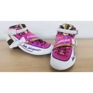 Patines de Slalom de Velocidad de Alto Rendimiento Personalizados, Bota de Fibra de Carbono, Color Morado y Blanco, Profesionales para Exteriores - Product Image 2