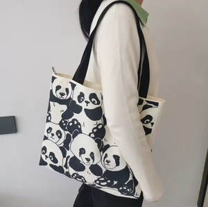 Chinese Style <strong>Panda</strong> High Quality Environment Friendly Canvas <strong>Bag</strong> Tote <strong>Bag</strong> - Product Image 6