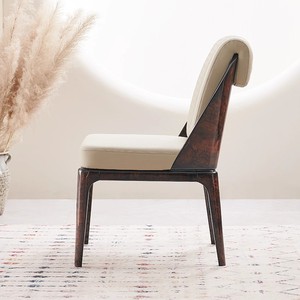 Nouveau design avec du cuir, alliant confort et chaise de salle à manger de style haut de gamme - Product Image 5