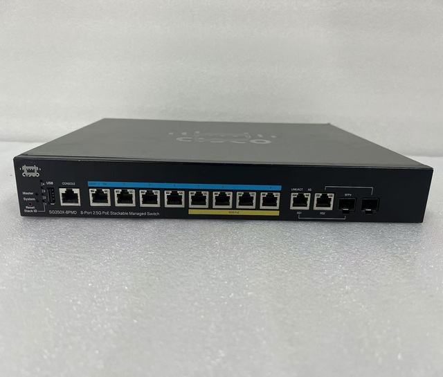 SG350X-8PMD 8-Port 2.5G PoE & 2x Combo 10GbE Stackable Managed Switch