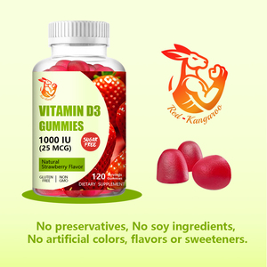Gomitas Dietéticas Herbales Naturales de Marca Privada con Vitamina D y Sodio que Favorecen la Salud de Huesos, Dientes, Músculos e Inmunidad, Gomitas de Vitamina D3 - Product Image 6