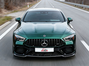 Kit carrosserie personnalisé en fibre de carbone style BS pour <span class=keywords><strong>Mercedes</strong></span> <span class=keywords><strong>AMG</strong></span> GT63 X290 : Lame avant, diffuseur arrière, prises d'air, ailerons latéraux - Product Image 4