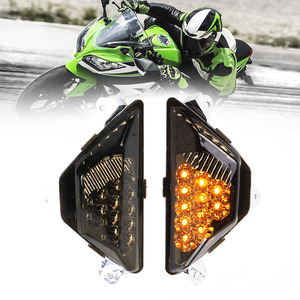 Clignotants avant à LED pour <span class=keywords><strong>KAWASAKI</strong></span> Ninja <span class=keywords><strong>1000</strong></span> <span class=keywords><strong>SX</strong></span> 1000SX Z1000SX ZXT00 2017 2018 2019 <span class=keywords><strong>2020</strong></span> 2021 2022 2023 2024 - Product Image 1