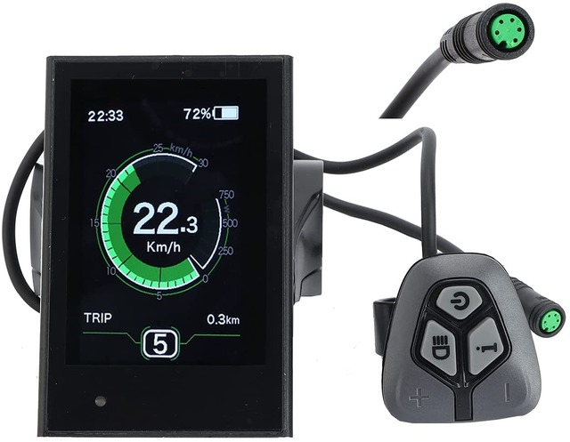 Greenpedel Bafang DPC18 Display LCD Colorful Display Switch USB Port for Electric Bike Mid Drive Motor Conversion Kit