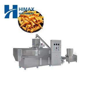 HIMAX批发油炸玉米小麦粉军号零食挤出机切片生产线