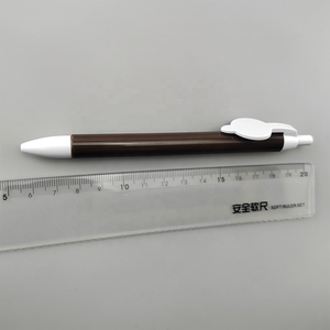 Bolígrafo Económico de Plástico Redondo y Cuadrado <span class=keywords><strong>con</strong></span> Clip Grande Tipo Click, Bolígrafo Azul <span class=keywords><strong>con</strong></span> Impresión de Logotipo Personalizado para Regalo Promocional - Product Image 3