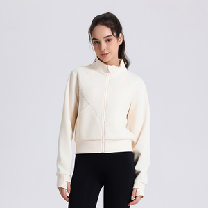 Yoke Fall Vente chaude Pull coupe-vent et chauffant pour femmes avec poches latérales Loose Leisure Yoga Hoodie - Product Image 2