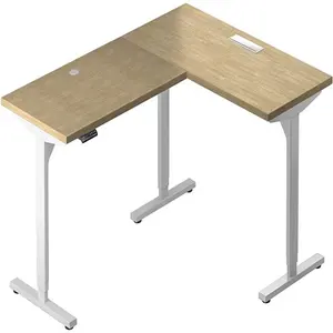 Three Leg Corner Electric Lifting Table L-shaped Standing Computer Desk Automatically Adjustable Workbench Bracket