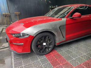 Venta caliente GT350 Bodykit guardabarros trasero gris y negro imprimación acero aluminio guardabarros para Ford <span class=keywords><strong>Mustang</strong></span> 2015-2020 - Product Image 4