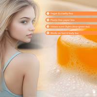 Persimmon Zuiverende Deodoriserende Zeepstuk 100G Massief Aluminiumvrij Parabenenvrij Sulfaatvrij Voor Antioxidant Glow Lichaamsvoetenverzorging