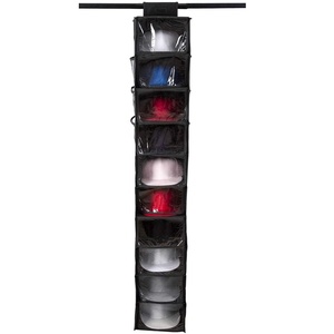 Hoed Rack 10 Plank Opknoping Kast Hoed Organizer Met Clear Pvc Raam, Hoed Opslag Houder Met Dust Shield