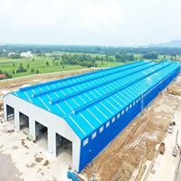 Edificio de Taller de Estructura de Acero Prefabricado de Estilo Moderno para Almacenes Ligeros e Instalaciones de Almacenamiento