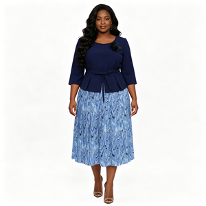 Venta Directa de Fábrica Vestido de Talla Grande para Madres de Novia, Vestido de Iglesia para Mujeres Africanas - Product Image 2