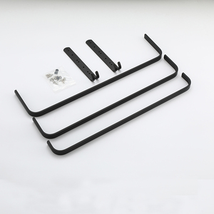 Giá treo khăn màu đen mờ có móc, kệ khăn có móc, phụ kiện phòng tắm, giá treo khăn bằng nhôm gắn tường - Product Image 5