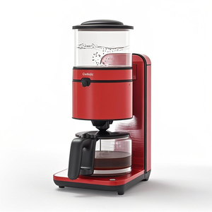 เครื่องชงกาแฟเอสเพรสโซแบบหยดอัตโนมัติ1.2L ได้รับการรับรอง CB เครื่องทำกาแฟมีโปรแกรมใช้ USB สำหรับบ้านรถกลางแจ้งโรงแรม RV