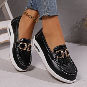 Zapatos Planos de Mujer para Primavera y Otoño, Mocasines Casuales con Hebilla Metálica, Cómodos, Ligeros, para Caminar, Conducir y Actividades al Aire Libre - Product Image 3