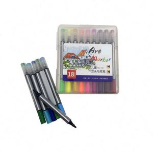 Stylos marqueurs à double pointe pour enfants, fournitures artistiques personnalisées à base d'eau, ensemble de marqueurs graffiti - Product Image 3
