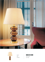 Nouvelle lumière de table contemporaine pour la lampe de table décorative en tissu de verre d'hôtel à la maison