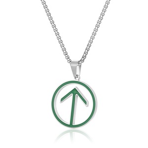 2024 collier de diamants taille princesse à la mode avec pendentif goutte de flèche Mini caméra cachée Bracelet accrocheur sur chaîne à maillons - Product Image 5