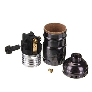 E26 Nhôm Bóng Đèn Chủ Bronze Đèn Ổ Cắm E27 Brass Hoàn Thành Retro Cổ Điển Công Nghiệp Edison Vít Đui Đèn - Product Image 4