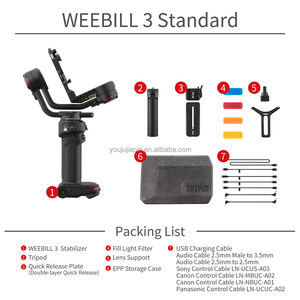 ZHIYUN-estabilizador de cardán Weebill 3 de 3 ejes, cámaras DSLR sin espejo <span class=keywords><strong>para</strong></span> so-ny A7 ni-kon pana-sonic GH5 Fu-ji <span class=keywords><strong>Canon</strong></span> VS DJI - Product Image 2