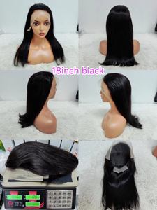 Perruques en cheveux humains Letsfly de 8 à 40 pouces, promotion, perruques frontales en dentelle 13x4, lisses, noir, brun, couleur 9A, vente en gros, 180% disponibles - Product Image 6