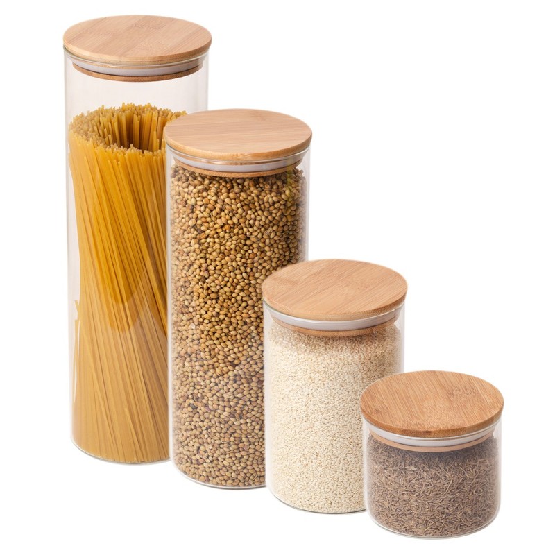 Storage Bottles Jars Set Food Storage