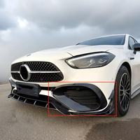Pour Mercedes-Benz Classe C W206 : Garniture de phare antibrouillard avec 4 canards en fibre de carbone, garniture de ventilation de pare-chocs avant, canards, directement de l'usine