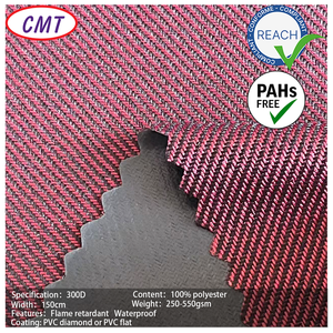 Tessuto Oxford <span class=keywords><strong>MT</strong></span> 300D Rosa e Nero a Quadri, Senza REACH e PAHs, Ignifugo e Impermeabile per Borse Resistenti - Product Image 1