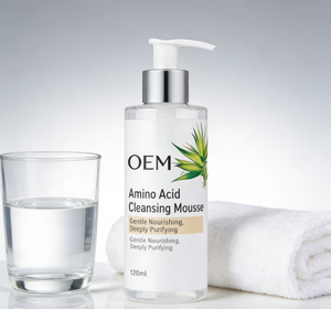 Mousse Limpiadora <span class=keywords><strong>de</strong></span> Aminoácidos - Limpiador <span class=keywords><strong>Facial</strong></span> Hidratante Suave para Piel Sensible, Control <span class=keywords><strong>de</strong></span> Grasa, Cosmético para el Cuidado <span class=keywords><strong>de</strong></span> la Piel, ODM, Suero <span class=keywords><strong>de</strong></span> Vitamina C - Product Image 1