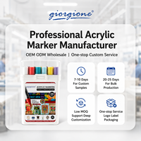 Giorgione 24 pièces Marqueurs d'art PLA 2 mm – Stock usine, service personnalisé, expédition immédiate, vente en gros professionnelle
