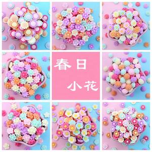 Cabujón de resina simulado con forma de flor, colorido y estilo Kawaii, para decoración de juguetes DIY, abalorios y dijes para accesorios de cabello de niñas - Product Image 2