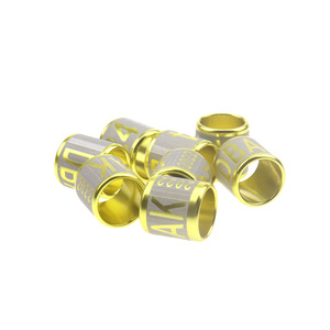 Duivenpoot <span class=keywords><strong>ring</strong></span> drager identificatiering holle gegraveerde letter aluminium rond gesloten fabrieksaanpassing - Product Image 1