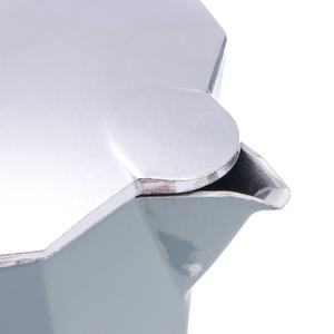 Cafetera expreso clásica profesional de aluminio, <span class=keywords><strong>Moka</strong></span> italiana con mango de madera - Product Image 6