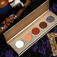 Palette d'ombres à paupières personnalisée DIY 5 couleurs, plus de 100 couleurs au choix, fini mat, brillant, pailleté, métallique, néon, haute pigmentation, vente en gros
