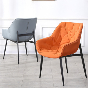 Petite <span class=keywords><strong>chaise</strong></span> de salle à manger moderne en métal de haute qualité, portable et stable, pour salon, maison ou hôtel - Product Image 5