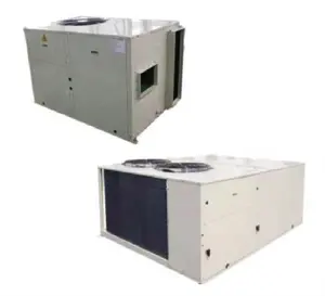 Air-cooled heat pump rooftop package unit