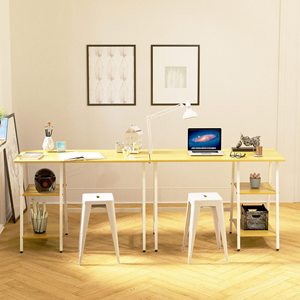Cavalletto casa ufficio moderna rovere <span class=keywords><strong>scrivania</strong></span> <span class=keywords><strong>scrivania</strong></span> regolabile in piedi <span class=keywords><strong>con</strong></span> cassetto portatile design in legno - Product Image 4