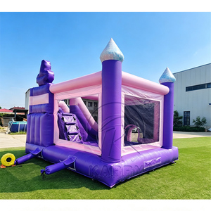 Castello Gonfiabile Commerciale in PVC a Tema K-pop con Scivolo Asciutto/Bagnato per Feste per Bambini - Product Image 3