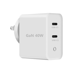 Caricabatterie Portatile Personalizzato da Viaggio <span class=keywords><strong>Mini</strong></span> Australiano con Doppia Porta USB-C GaN a Ricarica Rapida 40W per <span class=keywords><strong>Apple</strong></span> iPhone 17 Samsung - Product Image 2