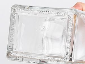 Botella de cristal de miel de 250g, Nido de Pájaro de <span class=keywords><strong>grano</strong></span> de madera cuadrado plano grueso, mermelada, <span class=keywords><strong>jalea</strong></span> <span class=keywords><strong>real</strong></span>, 1 Catty 2 Catty Honey, botella vacía sellada - Product Image 2