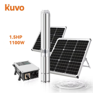 Système de pompe à eau solaire KUVO 72V AC 220V, boîtier en acier inoxydable, moteur à induction puissant en cuivre pur 1,5 CV 1100W - Product Image 1