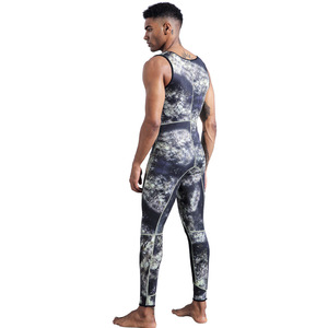Traje DE BUCEO personalizado para <span class=keywords><strong>hombre</strong></span>, traje de neopreno resistente al desgaste de buceo libre de 3MM, cuerpo dividido - Product Image 3