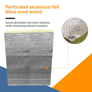 पूर्वनिर्मित घर इन्सुलेशन के लिए छिद्रित पन्नी ग्लास ऊन, थर्मल ध्वनिक फायरप्रूफ सामग्री - Product Image 1